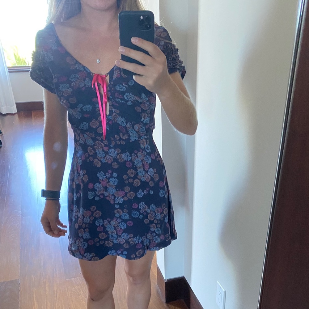 Free People floral Mini Dress - Picture 4 of 5